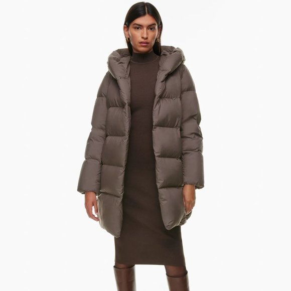 Aritzia Babaton The Duvet Puffer - size XS - Mocha Brown - Picture 1 of 7